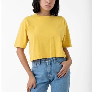 Los Angeles Apparel boxy crop tee